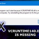 How to Fix Outlook.exe system error : “the code execution cannot proceed because vcruntime140_1.dll was not found”