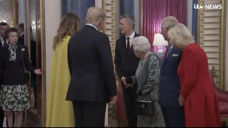 Watch: What Queen Elizabeth Did When Princess Anne Shrugged During Visit Of Trumps