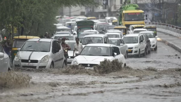 Waterlogging In Parts Of Delhi After Heavy Rain, More Showers Predicted